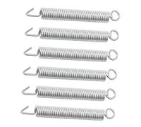 ifundom 6pcs Electric Guitar Tremolo Springs Silver Set Guitar Bridge Extension Springs for American Vintage Tremolo System for Replacement and Repair