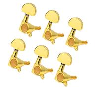 ifundom 6pcs Electric Guitar Tuning Pegs Replacement Gold Large Handle Tuning Pegs for Guitar Keys Use Electric Wooden