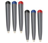 ifundom 6pcs Electronic Whiteboard Touch Pen Set - Battery-free Soft Tip Stylus Pens in Black, Red, Blue - Interactive Digital Whiteboard Marker for Teaching, Conference, and School Use