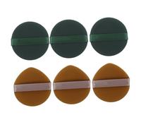 ifundom 6pcs Facial Makeup Puff Cosmetic Cushion Powder Puff Wet and Dry Use Hydrophilic Polyurethane Soft Sponges Assorted Colour Save Powder for Daily Beauty Application
