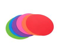 ifundom 6pcs Flat Soccer Training Discs Weatherproof Field Marking Equipment Bright Agility Markers for Gym Backyard Classroom Use