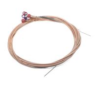 ifundom 6pcs Folk Guitar Strings Pack Phosphor Acoustic Guitar Replacement Strings for Comfortable Playability and Durability