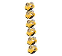 ifundom 6pcs Foot Tambourines for Percussion Performance Eye-catching Design Effortless Play for Music Lessons and Band Shows Accompaniment Foot Bell Prop