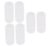 ifundom 6pcs Glass Guitar Slide Standard for Acoustic Guitar Playing Smooth Glass Bottleneck Design for Easy Finger Sliding