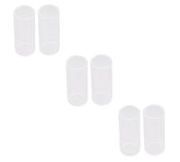 ifundom 6pcs Glass Guitar Slides Bottleneck for Standard Acoustic Guitar for Playing Blues and Folk Music