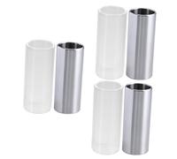 ifundom 6pcs Glass Slide Medium Bottleneck for Guitar Stainless Steel Slide for Guitar Bass Accessories
