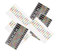 ifundom 6pcs Guitar Fretboard Stickers for Beginner Note Decals Fret Guide Label for Learning Fingerboard Random Color