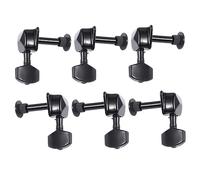 ifundom 6pcs Guitar Tuners Square Head Semi-closed Vintage Guitar Machine Heads Tuning Pegs Replacement for Old Worn