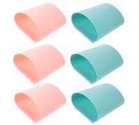 ifundom 6pcs Hanging Storage Cups for Rolling Cart Accessories, Portable Lightweight Pp Storage Buckets for Tools and Sundries in Beauty Salons and Health Care Settings