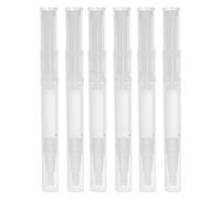 ifundom 6pcs Lip Gloss Containers Refillable Twist Pens with Brush Tip, 3ml Leakproof PP Applicators for Lip Oil and Lip Dye Fluid Use in Travel and Daily Life