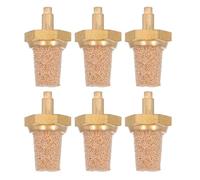 ifundom 6pcs M5 Copper Muffler Silencer Air Compressor Intake Filter Universal Compatibility Filtration Smoke Generator Accessories Replacement for Stage Performances