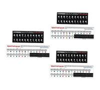 ifundom 6pcs Melodica Keyboard Practice Stickers Melodica Pitch Patches Instrument Supplies for Music Learning at Home School