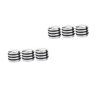 ifundom 6pcs Metal Guitar Knobs Custom Bass Guitar Knobs Volume Tone Control Cap Easy Install Parts