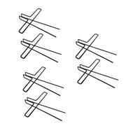 ifundom 6pcs Music Book Clips Metal Musical Notes Clamps for Reading Message Clips Memo Stationery Accessories