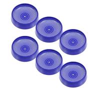 ifundom 6pcs Plastic Bird Nest Bowls for Breeding and Hatching, Blue Pigeon Nesting Bowl Set Suitable for Pet Birds, Sturdy Plastic Material That Does Not Damage Bird's Claw, for Personal
