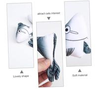 ifundom 6PCS Plush Cat Set with Catnip Durable Interactive Shark Head and Tail Plush Pet for Indoor Cats Stimulates Hunting Instincts and Playfulness