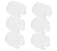 ifundom 6pcs Record Player Stylus Guard Turntable Stylus Cover Vinyl Needle Protector Plastic Resistant to Wear and Tear with Easy Installation for Cartridge and Record Player Needles