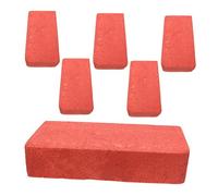 ifundom 6pcs Red Foam Bricks Lightweight Stage Prop for Magician Tricks Reusable Simulation Blocks for Halloween Prank Gimmicks Construction Play