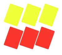 ifundom 6pcs Soccer Referee Cards Set Red and Yellow Pvc Cards for Football Match, Standard Size Referee Accessories for Sports Officials and Coaching Use