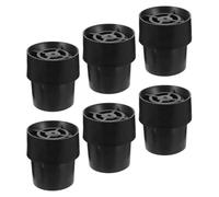 ifundom 6pcs Trampoline Leg Cap Tips Replacement Pads for Mini Trampoline Legs 2.5cm Diameter Black Latex Anti-skid Covers Easy Installation and Shock Absorption for Indoor and Outdoor Use