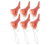 ifundom 6pcs Witch Costume Nose Realistic Long Fake Nose for Cosplay and Party Decorations Lightweight Comfortable Role-playing Props for Halloween Family Gatherings