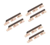 ifundom 6pcs Wooden Banjo Bridge Rosewood Replacement Accessory Easy to Install Tremolo Bridge String Banjos and Convenient Upgrade for Crisp Sound
