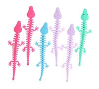 ifundom 6Pcs Wristbands Animal Fossil Cartoon Bracelets Smooth Comfortable Texture Lovely Mixed Color Dinosaur Shark Bone for Gift
