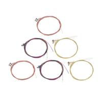 ifundom 6sets Steel String Set for Acoustic Folk Guitar Spare Strings Replacement Kit for Crafting Maintenance