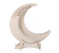 ifundom 7 String Lyre Harp Instrument Moon Shaped Wooden String Instruments for Kids, Adults and Beginners