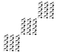 ifundom 72pcs Mini Lapel Lavalier Microphone Mic Clip for Tie Iron Clip Sponge Covers for Microphone and Studio Use
