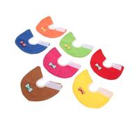 ifundom 7pcs Parrot Neck Collar Anti-bite Elizabethan Cone with Bow Windproof Bird Neckwear for Self-plucking Protection Featherlight Secure Neck Shield for Parakeets and Cockatiels