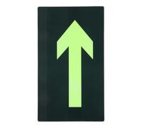 ifundom 8 Pcs Glow the Dark Emergency Exit Sticker with Visibility and Easy Installation, Waterproof Pvc Fire Door Sign for Supermarkets and Malls Safety