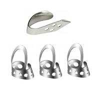 ifundom 8pcs Adjustable Stainless Steel Thumbpick Plectrum for Banjo and Guitar Metal Stringed Instrument Pick for Finger