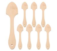 ifundom 8pcs Chinese Style Wooden Fan Handles with Bamboo and Wood Material Handheld Craft Sticks for DIY Fan Making Traditional Calligraphy and Painting for Arts and Crafts