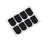 ifundom 8pcs Clarinet Mouthpiece Cushions Soprano Saxophone Patches Black Comfortable Tooth Rest Reduces Vibration