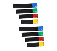 ifundom 8pcs Elastic Belt Cymbal Mute Pad Cymbal Tape Drumming Practice Pad for Drum Kit Silencing Random Stripe