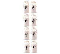 ifundom 8pcs Girls Dance Bag Ballet Canvas Drawstring Pointe Shoe Storage Bag Ballet Dance for Girls for Women