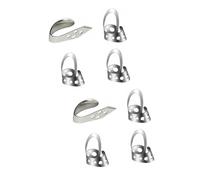 ifundom 8pcs Guitar Keyring Flexible Finger Picks Thumb Banjo Picks for Ukulele Adjustable Plectrum