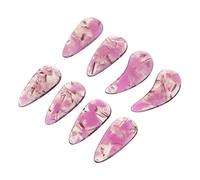 ifundom 8pcs Guzheng Finger Picks Purple Gradient High Polymer Material, Small Size Nail Accessories for Guzheng Practice and Performance Protection