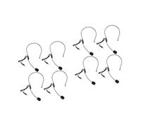 ifundom 8pcs High Performance Condenser Mic Headset Wired Microphone Headworn for Customer Service Tour Guide