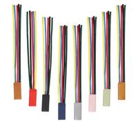 ifundom 8Pcs Leather Ribbon Bookmarks Set, Reusable Decorative Page Markers with Multi-Color Tabs for Bible Reading, Novels, and Office Books