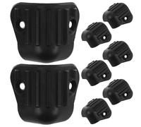 ifundom 8pcs Medium Plastic Corner Protectors for Speaker Cabinets and Guitar Amplifiers Anti-collision Edge Guards Easy No-tool Installation Rugged Road Case Hardware for Furniture and