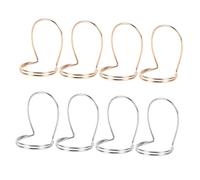 ifundom 8Pcs Metal Guitar Finger Picks for Index Finger, Clean Edges, Easy to Store, for Folk and Classical Guitar, Banjo, Mandolin, 2 Colour Set