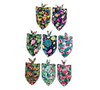 ifundom 8pcs Pet Supplies Dog Cooling Bandana Saliva Wipes Tropical Design Chic Dog Accessory for Festivals