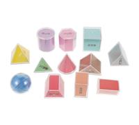 ifundom 8pcs Plastic Geometric Model Set Shapes for Classroom Math Activities Engaging Learning Tool for Boys Enhance Geometry Skills and Spatial Imagination