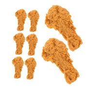 ifundom 8pcs Simulated Chicken Leg Model Fake Food Artificial Drumstick Lifelike Food Prop for Table Display Kitchen Restaurant Decor