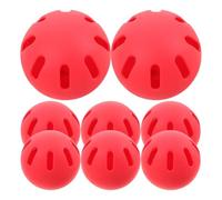 ifundom 8pcs Soft Eva Baseball Training Balls Perforated Safety Baseballs for Practice for High School Sports Training