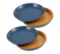 ifundom 8PCS Whiskers Friendly Round Cat Food Bowls Plates for Kittens Short Legged Cats Versatile Pet Feeding Dishes Deep for Wet Dry Food
