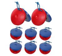 ifundom 8pcs Wooden Castanets Traditional Hand Percussion Instruments for Early Childhood Music Education Mini Finger Musical for and Family Activities