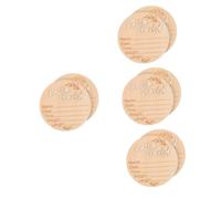 ifundom 8pcs Wooden Milestone Cards for Born Boy Newborn Announcement Sign for Hospital Round Shape Sturdy Natural Wood Milestone Boy Card